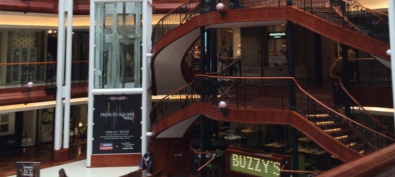 Photo of the Princes Square Shopping Centre.