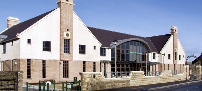 Photo of the Orkney Library.