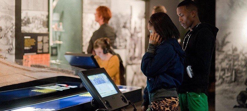 Photo of visitors to the International Slavery Museum.