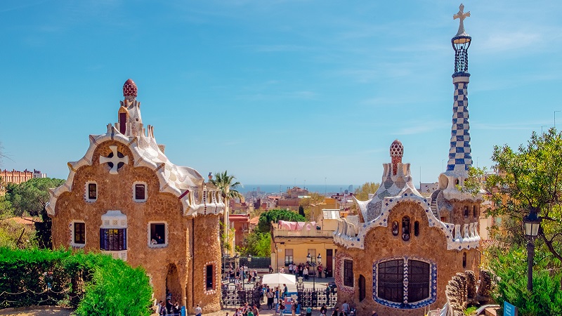 Photo of Parc Guell in Barcelona.