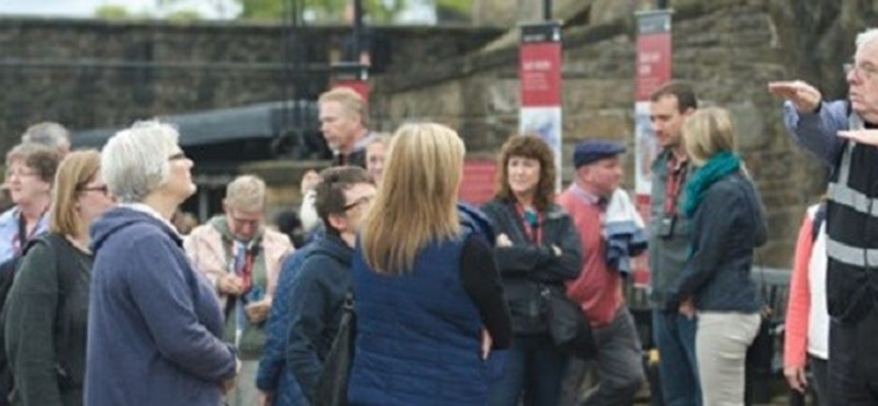 Photo of a signed tour happening at Edinburgh Castle.