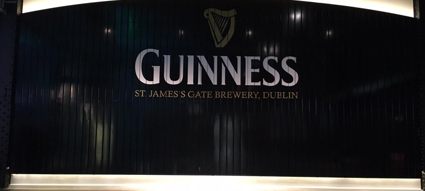 Photo of the Guinness Storehouse gate.