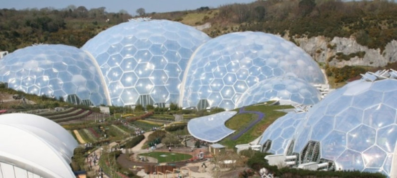 Photo of the domes at the Eden Project.
