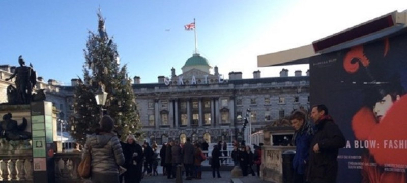 Photo of the ice rink at Somerset House.