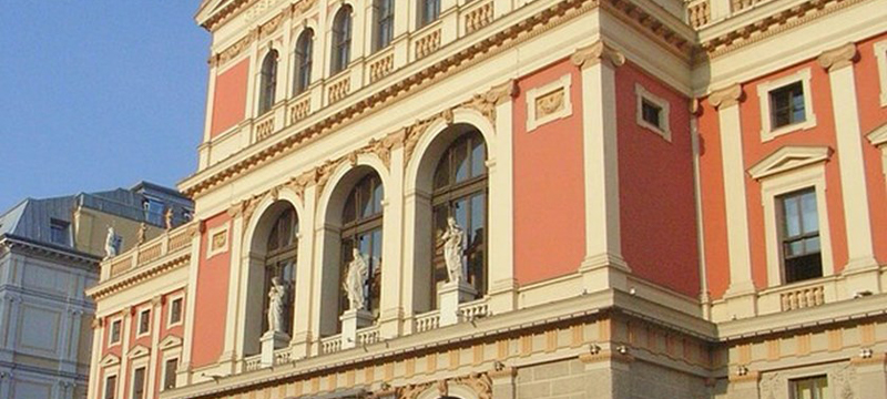 Photo of exterior of Musikverein.
