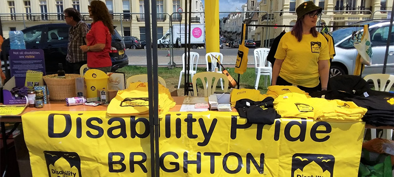 Photo: Disability Pride Brighton stall