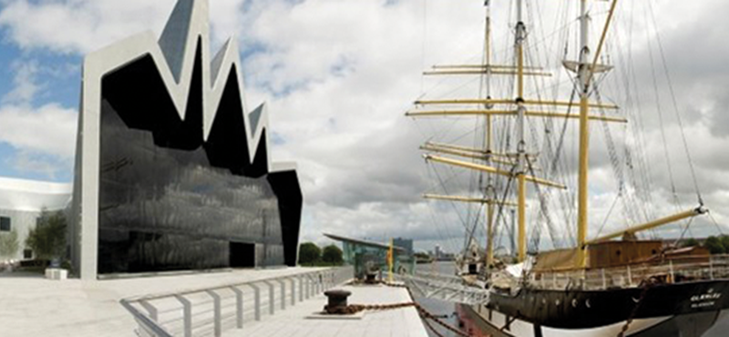 Exterior of Riverside Museum in Glasgow