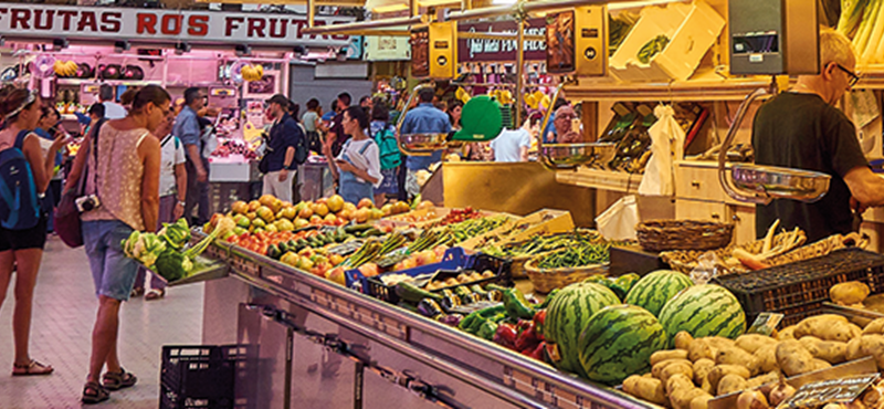 Image of the central market in Valencia