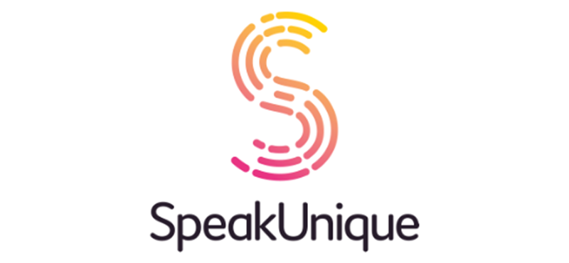 SpeakUnique logo against a white background.