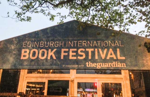 A photo of the entrance to the Book Festival