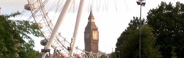 A photo of the London Eye