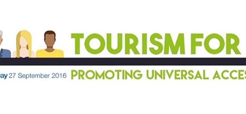 World Tourism Day logo.