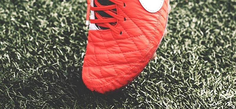 Photo of a football boot.