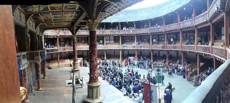 Photo of Shakespeare's Globe Theatre.