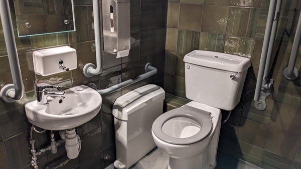 Clean accessible bathroom