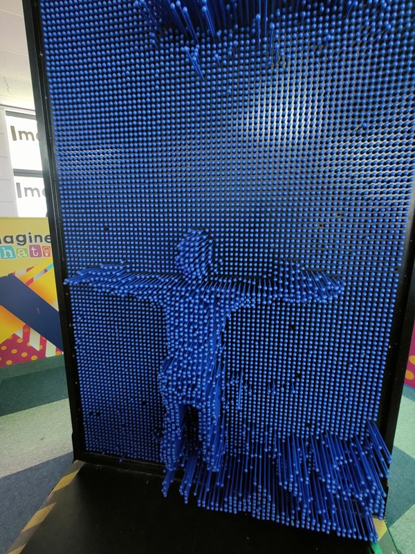 If you push all the pegs through you can create any image by pushing into the pegs on the other side