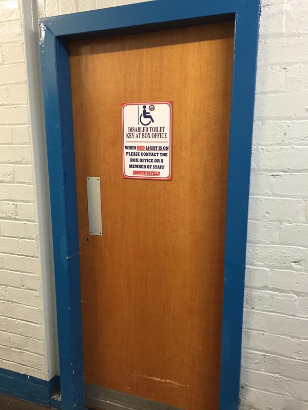 Murrayfield Ice Rink - Accessible Loo... Well the door anyway...