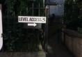 Level access sign.