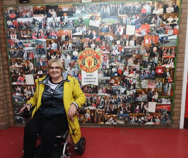 Photos of all of Man Utd disabled supporters.
