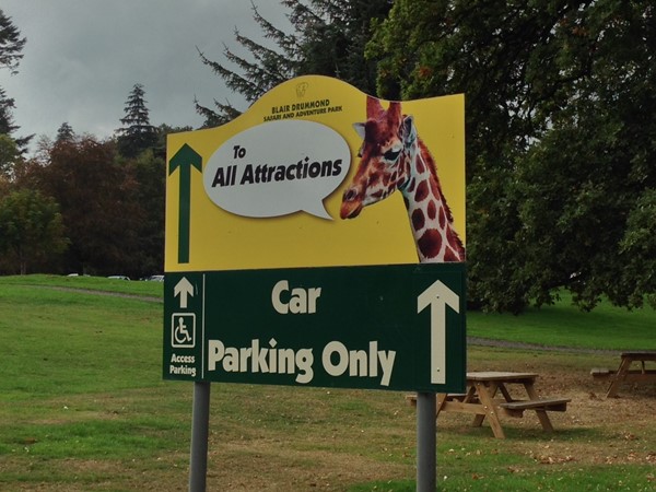 Picture of blair Drummond Safari park - Sign