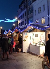 Cardiff Christmas Market at St john's Church Area