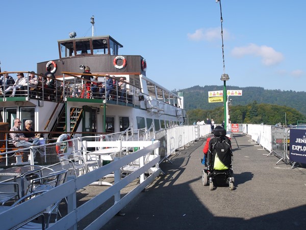 Windermere Lake Cruises - Docked boat