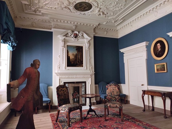 An eighteenth-century room from Henrietta Street, Covent Garden, fully preserved.