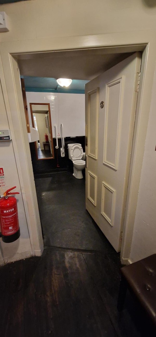 Door to the accessible toilet.