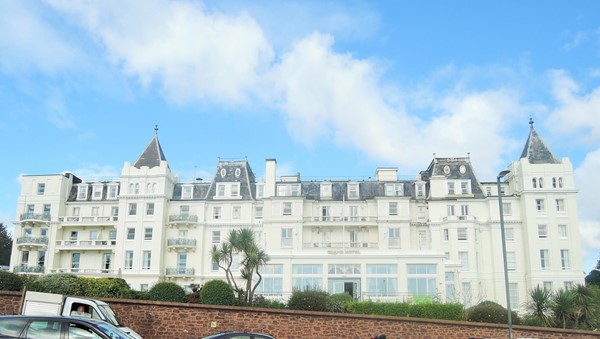 View of the hotel from the sea front