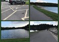 Overflow car park by the lake
