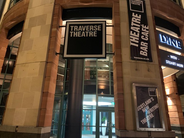 The entrance to the Traverse Theatre