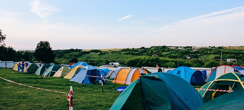 Photo of a campsite.