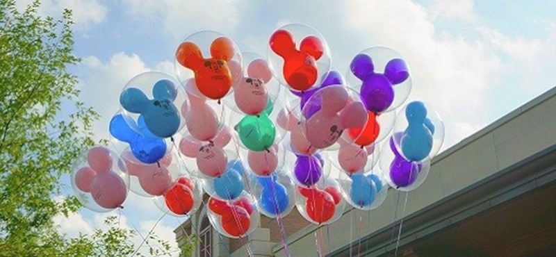 Photo of Disney balloons.