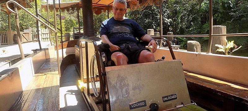 Photo of Neil on the Jungle Cruise.