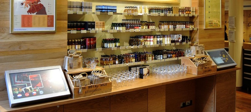 Photo of The Scotch Whisky Experience shop.