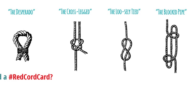 Graphic of knotted ropes.