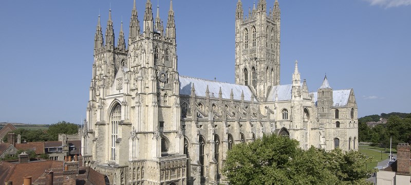 Photo of Canterbury Cathedral.
