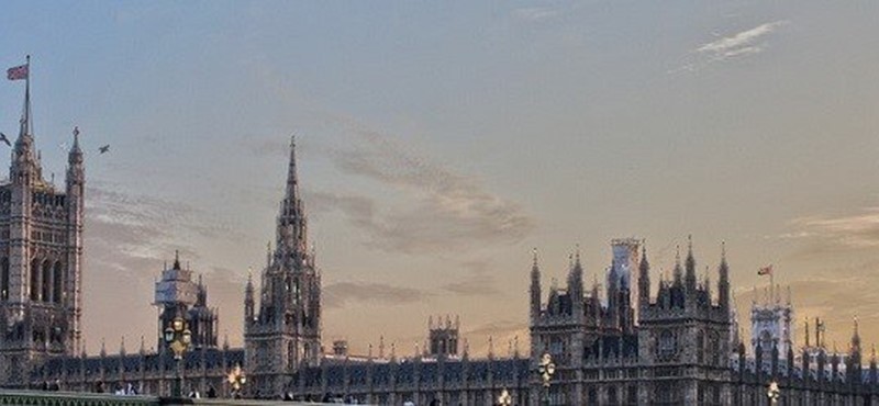 View of Big Ben and the House of Parliament.