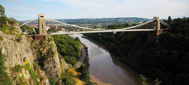 Photo of the Clifton Suspension Bridge.