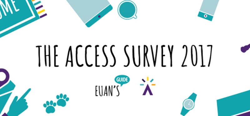 Graphic showing text "The Access Survey".