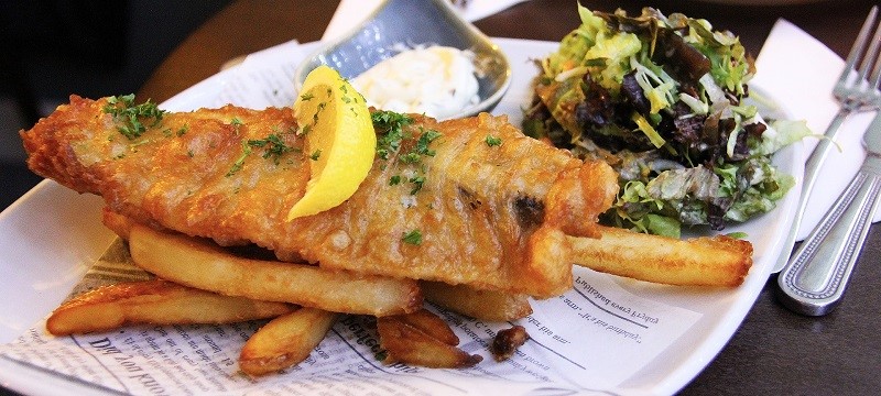 Photo of fish n chips.