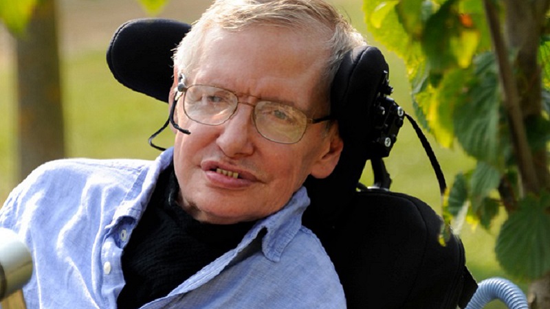 Photo of Professor Stephen Hawking.