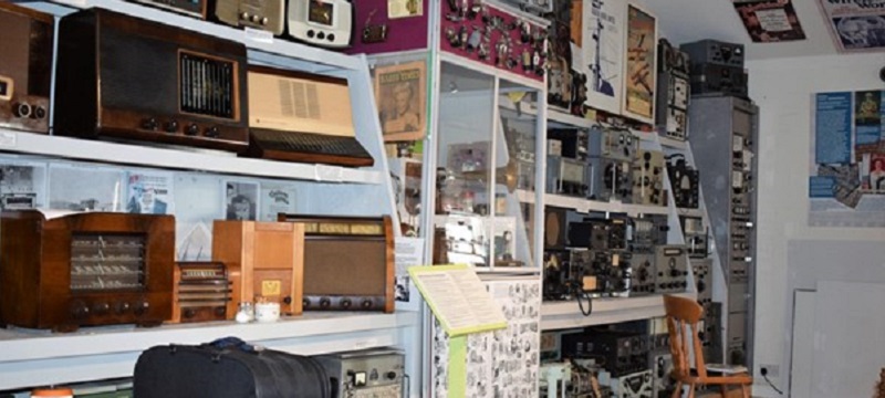 Photo of radios at Hoswick Visitor Centre.