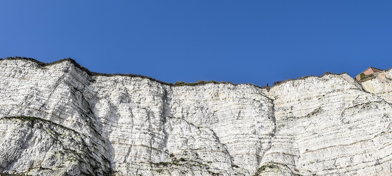 Photo of the white cliffs of Dover.