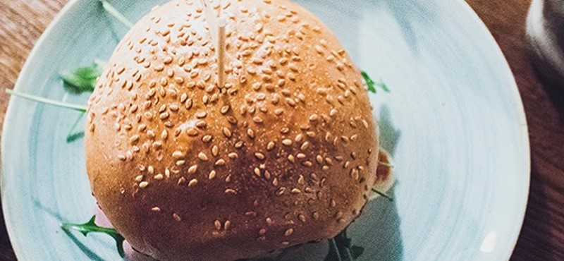 Photo of a burger.
