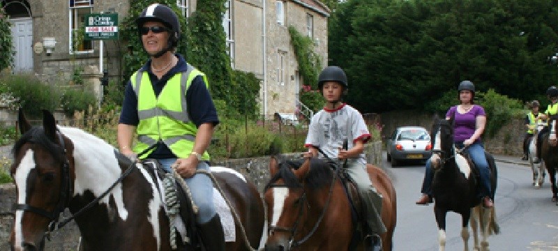 Photo of horse riding at Wellow Trekking Centre.
