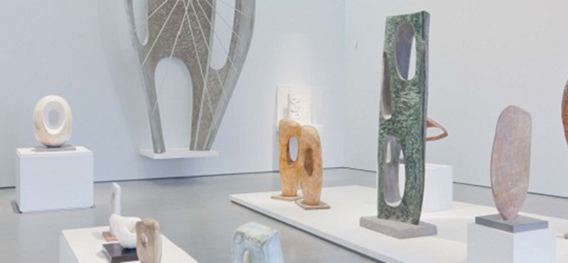 Photo of sculptures at The Hepworth Wakefield.