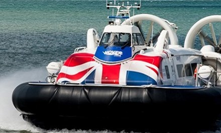 Take a hovercraft to the Isle of Wight