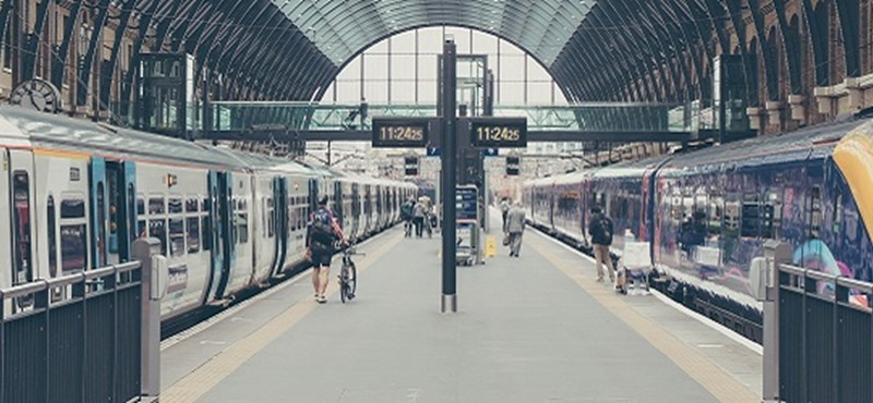 Photo of London Kings Cross train station.