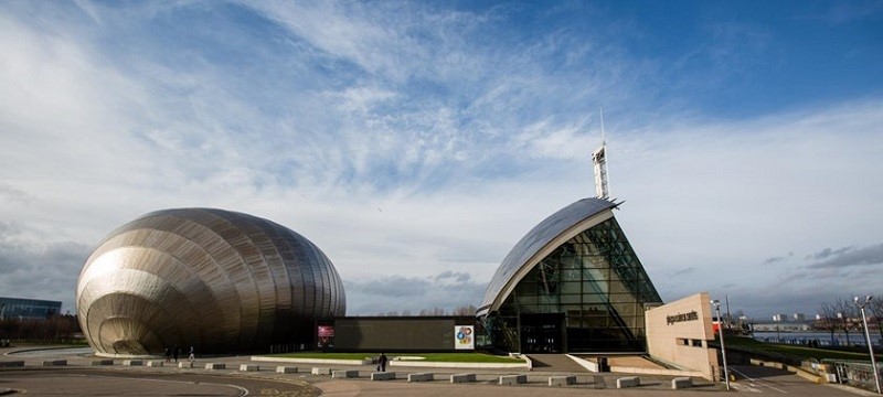 Photo of Glasgow Science Centre.